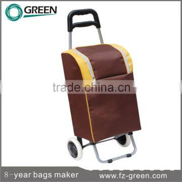 2014 Low Price Promotional Shopping Trolley Bag With 2 Wheels