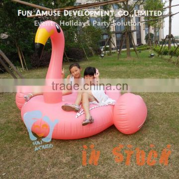 1.9m pvc factory direct giant pink inflatable flamingo pool float in Stock