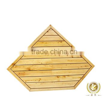 Bathroom accessaries wooden mats diamond non-slip mats