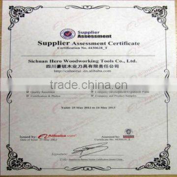 Alibaba Supplier Assessment Certificate