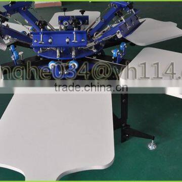 2015 New Manual 6 Color 6 Sation T-shirts Screen Printing Machine/t Shirt Silk Screen Printing Machine Manual&textile Printing m photo-3