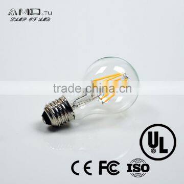 Led Bulb E27 A19 6W 600-700LM CE RoHS UL List Glass Led Filament Bulb Lighting photo-2