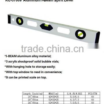 High quality I-BEAM spirit level aluminium level ruler