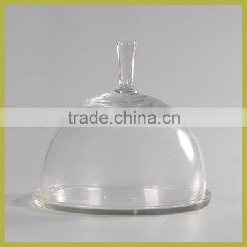 Handmade 26cm glass cake dome cover