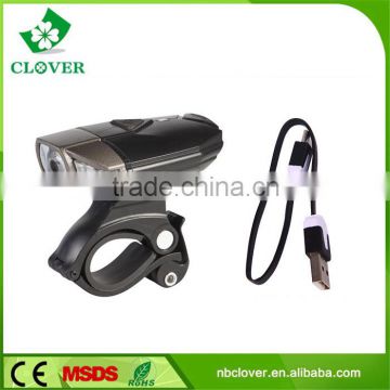 CE and ROHS certificate 4 modles Aluminum alloy 300 Lumens rechargeable usb bike front light                        
                                                Quality Choice