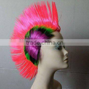 pretty cheap colorful japanese party wig cockscomb wig