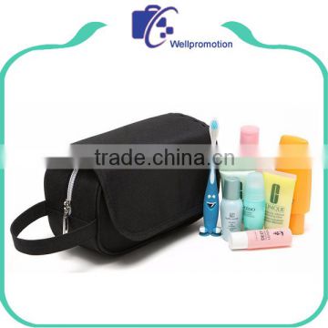 Black foldable hanging toiletry bag travel cosmetic bag                        
                                                                                Supplier's Choice