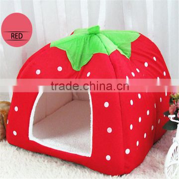 Red Protable Pet Cat Dog Bed Mat Nest for Small Alimals