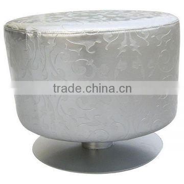 Semi PU leather for furniture textile material usage with silver color