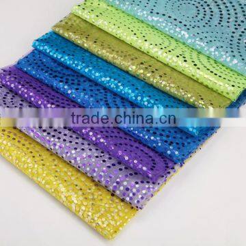 Dot design 2016 popular fashion printing organza fabric for south America market