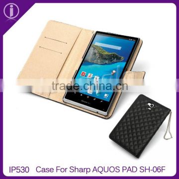 For Aquos Pad SH-06F, special wallet type leather tablet case for Sharp Aquos Pad SH-06F