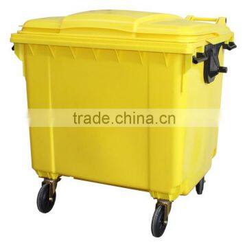 1100Litre Wleelie Bins in Public Area for Garbage Collections/outdoor Rubbish Cans With Lid photo-5