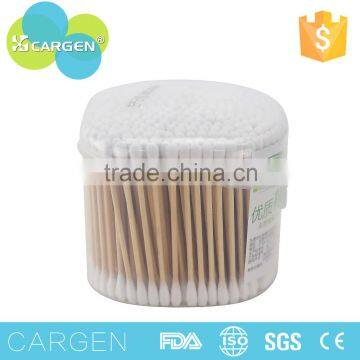 Factory oem 350 pcs wooden sticks cotton ear buds