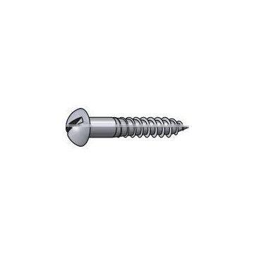 Slotted round head wood screws