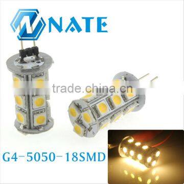 hotsale car assessories 5050 18smd led g4 12v