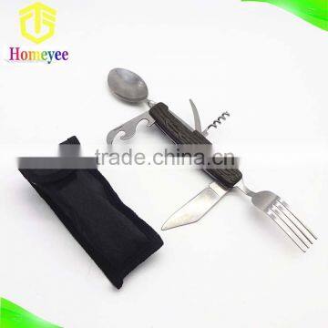 multipurpose knife spoon fork detachable Stainless steel tableware