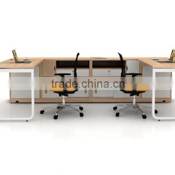 Simple design workstation desk for 2 people