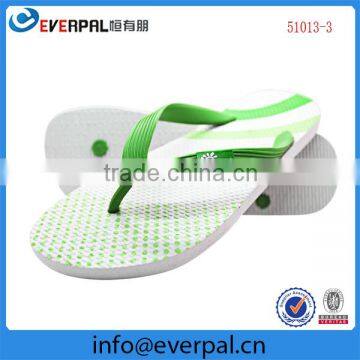 customized white flip flops