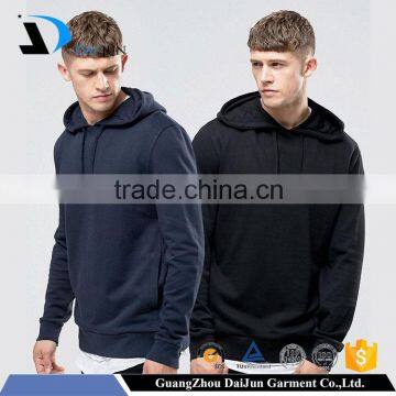 Daijun Guangzhou high quality drawstring pullovers 100 % cotton any colors is available men plain custom wholesale hoodies