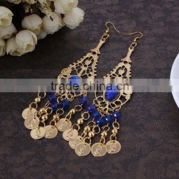 NEW National Wind Retro Earrings Belly Dance Latin Dance Diamond Earrings YIWU Factory Wholesale photo-5