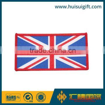 High quality cheap custom woven flag clothing label