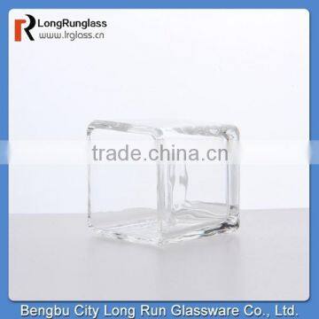 LongRun popular crystal glass candlestick with square bottom