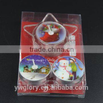 X'MAS glass holder pvc sticker tea light, star holder T light, pvc sticker tea light