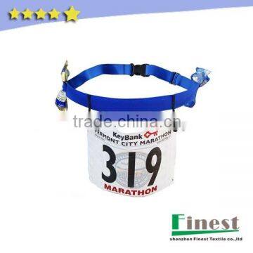 custom race number belt,waterproof elastic running belt