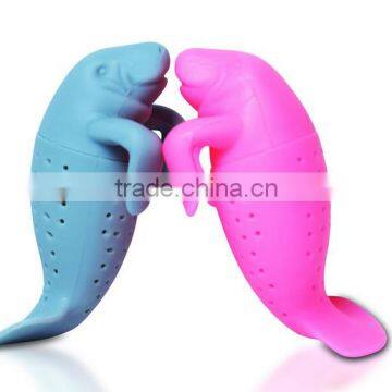 Cute Manatee shaped silicone tea strainers