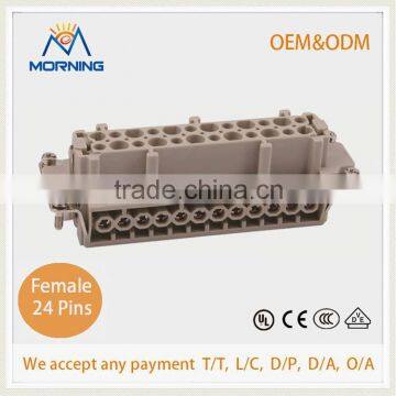 HE-024, A Whole Set Industrial Screw Terminal Copper Alloy Side Entry 24 Pins Automation