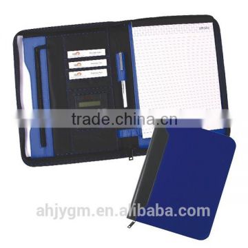 Popular 34*25cm Red / Blue Color PVC Agenda/Notebook.