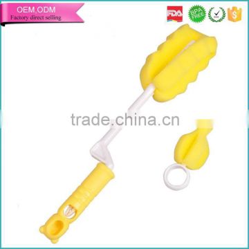 Non toxic sponge head bottle brush supplier for cleaning