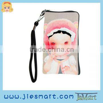 custom print cellphone bag microfabric