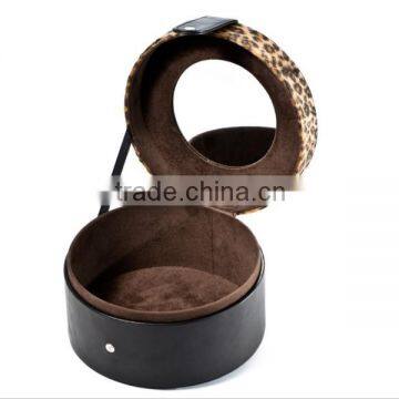 Custom Mirrored Packaging Pu Leather Cosmetic Box photo-4