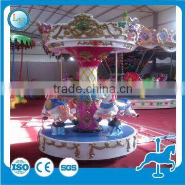 2016 Christmas Carousel Horse Equipment Kids Rides Amusement Park Mini Carousel Ride for Sale