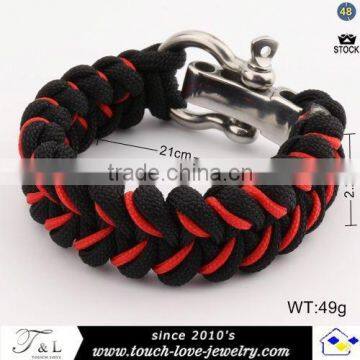 handmade newest fashion mens bracelets leather