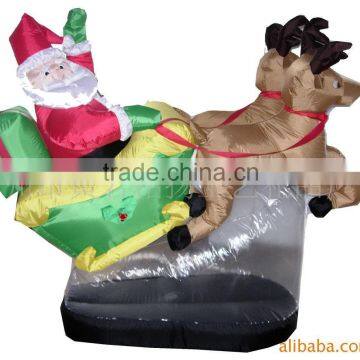 Christmas Inflatable sleigh led decoration