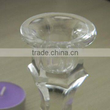 bulk tall glass candlesticks for home decoration