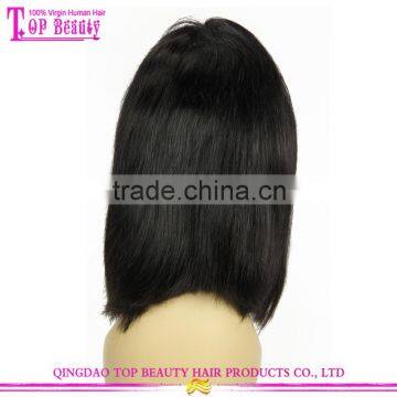 Brazilian Virgin Hair 100% Human Hair Wigs Straight Cut Human Hair Short Bob Lace Front Wig In Stock photo-2