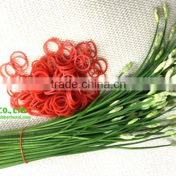 100% Natural Red Elastic Rubber Band High Quality for Vegetable