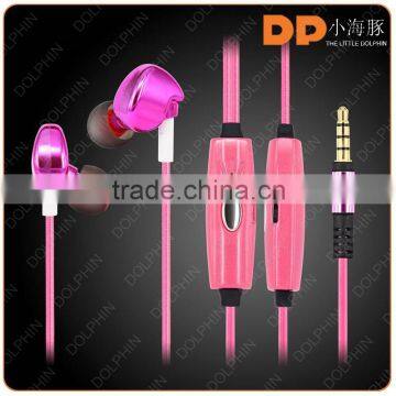 new premium super bass stereo glow earbuds EL LED earphone with mic