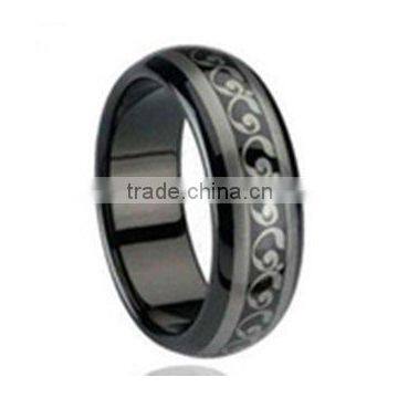 Perfect gift quality men jewellery, tungsten ring with laser paypal accepeted