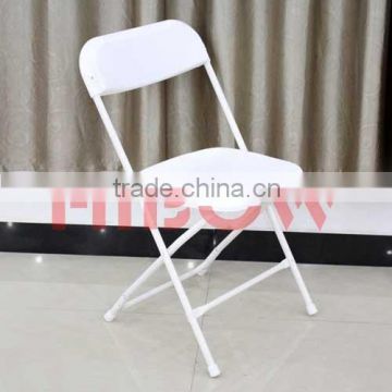 white stable strong plastic resin folding chair