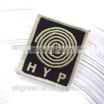 Textile embroidery patch with 3D logo