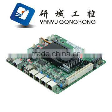 1U rack network server firewall DDR3 2Gb RAM server Atom D525 4 Lan rack network router motherboard