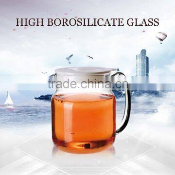 wholesale 850ml glass water pot teapot with plastic lid borosilicate glass