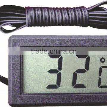 Button cell temperature gauge meter digital refrigerator thermometer with temperature probe AG-10