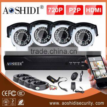 High Quality cctv kit 4 cameras outdoor home security camera system