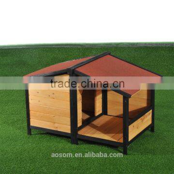 Pawhut Small Elevated Dog House with Opening Roof