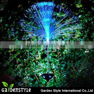 solar powered light, Solar Stake christmas led light, Courtyard Fiber Optic flexible light